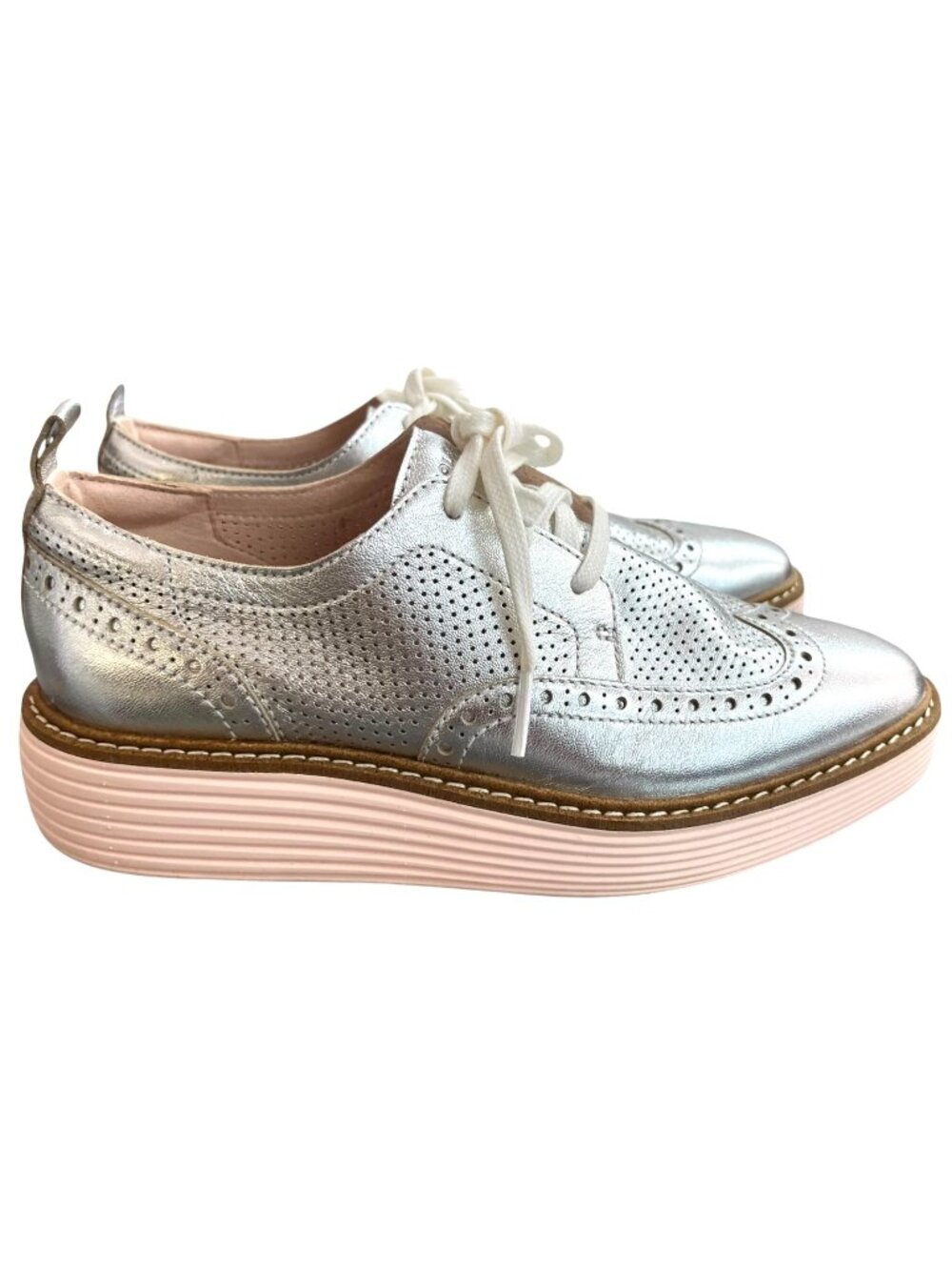 Cole Haan Women's Original Grand Platform Wingtip Oxford SZ 5.5